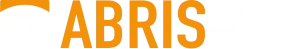 logo abrisco horizontal orange blanc