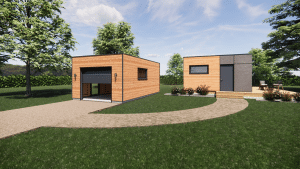 Studio de jardin et garage en bois