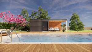 pool house piscine moderne