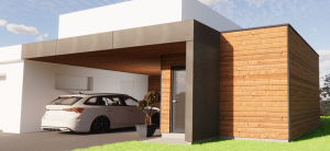 Carport + garage extension