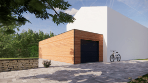 garage bois sur mesure 3D