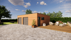 garage standard rendu 3D