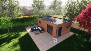studio de jardin standard rendu 3D