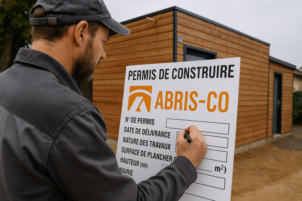 Vos questions les plus fréquentes répondues 1 Artisan préparant un dossier de permis de construire pour un garage ossature bois sur chantier