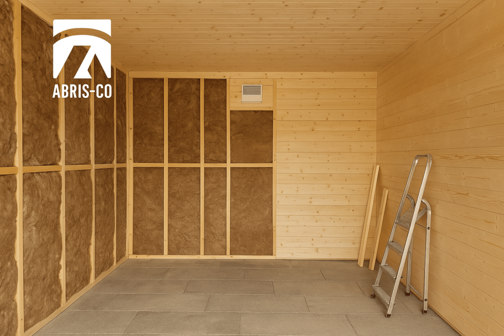 Isolation intérieure d’un garage ossature bois dans le Jura
