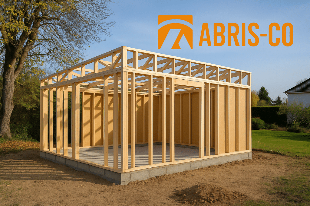 Diagnostic complet avant d'acheter un kit ossature bois en Belgique 1 Structure kit ossature bois préfabriqué en attente d'installation