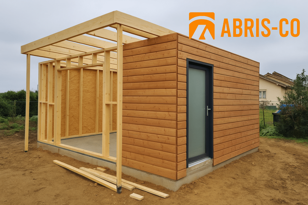 Les erreurs à éviter pour réussir une chambre indépendante dans votre jardin en Suisse 1 Montage de la structure ossature bois pour une chambre indépendante en Suisse