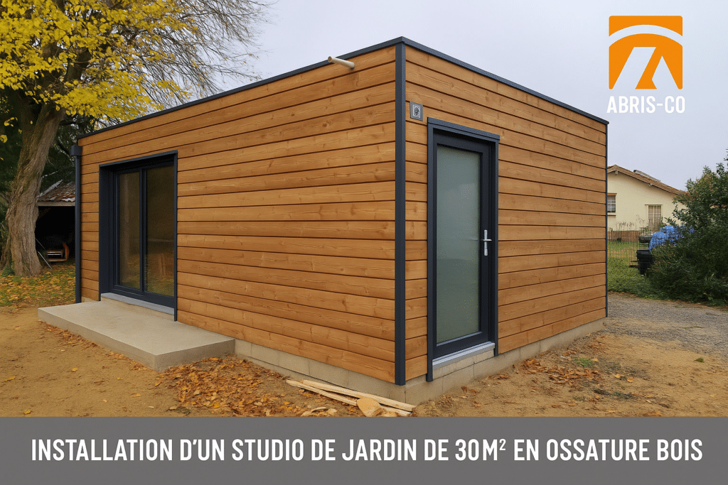Choisir un studio de jardin 30m2 en Belgique : comparatif des solutions en ossature bois 2 Chantier de fondations pour studio de jardin ossature bois en Belgique