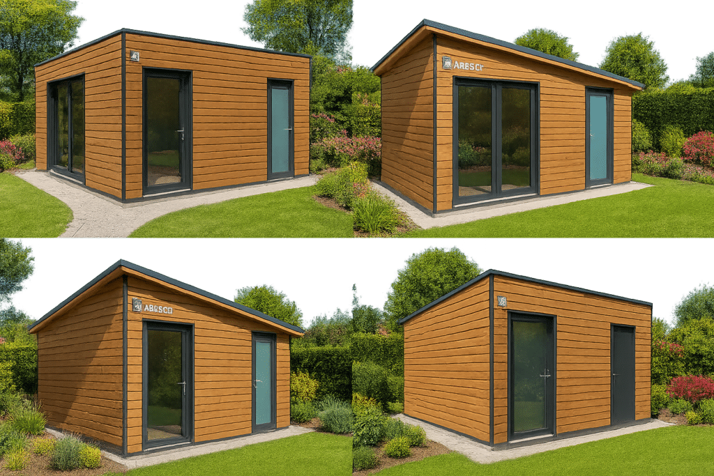 Comparatif visuel de plusieurs modèles de garages bois en kit