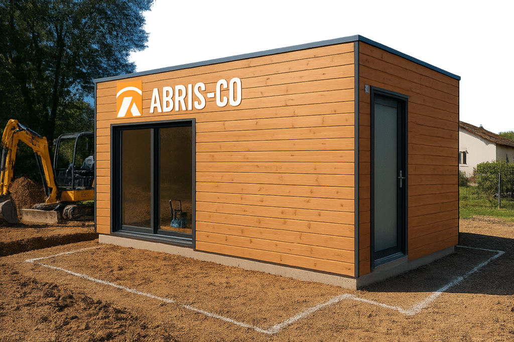 Permis de construire pour studio de jardin en Suisse : 6 erreurs à éviter absolument 1 Chantier de construction studio de jardin bois avec terrassement en Suisse
