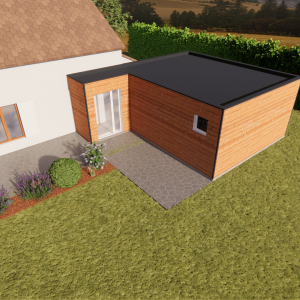 extension maison bois